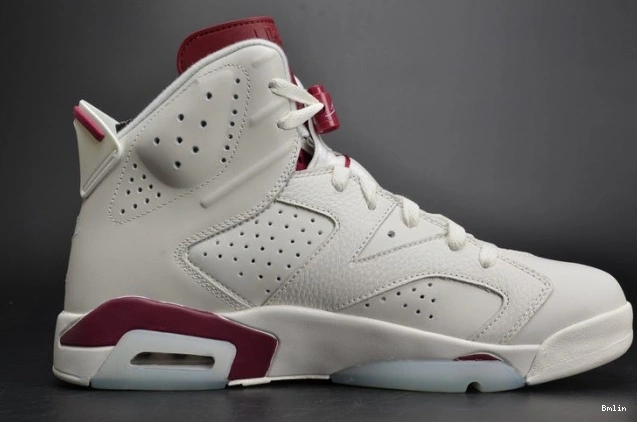 Bmlin shoes Jordan 6 Maroon 384664-116 Air Retro white 0703